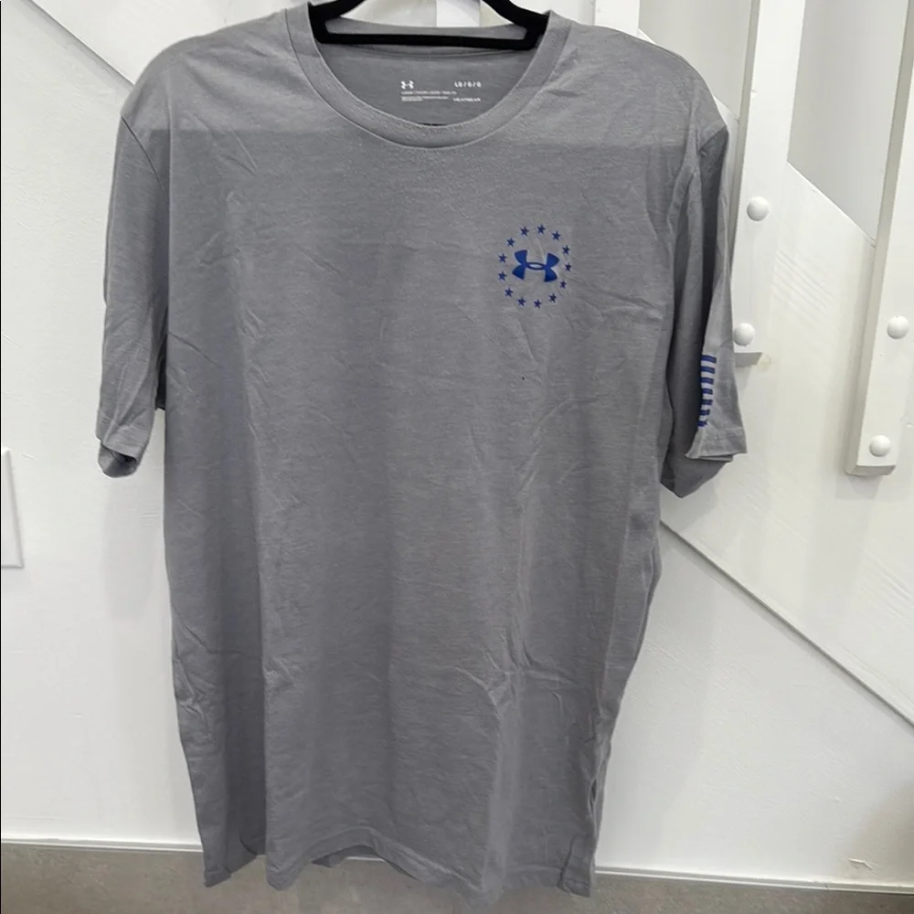 Under Armour Men's New Freedom BFL T-Shirt in Grey - Picture 3 of 8